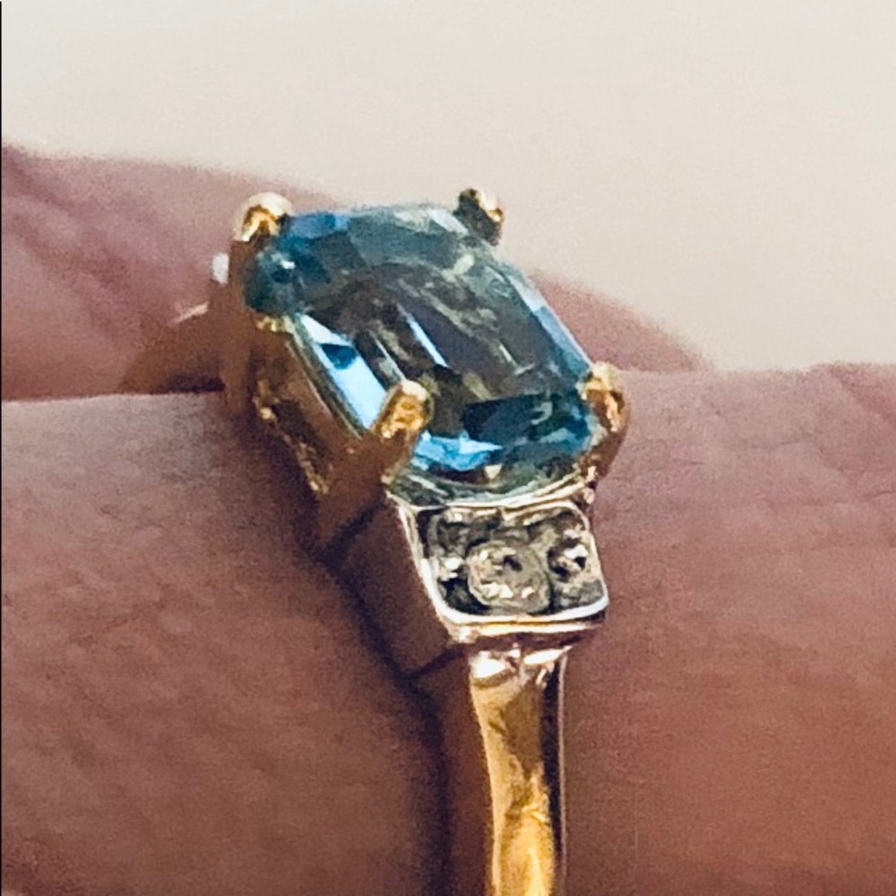 Gold Filled Gemstone Ring size 7